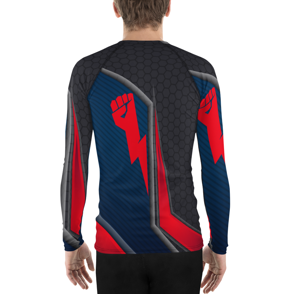 Strong Lightning Hand Men's Rash Guard