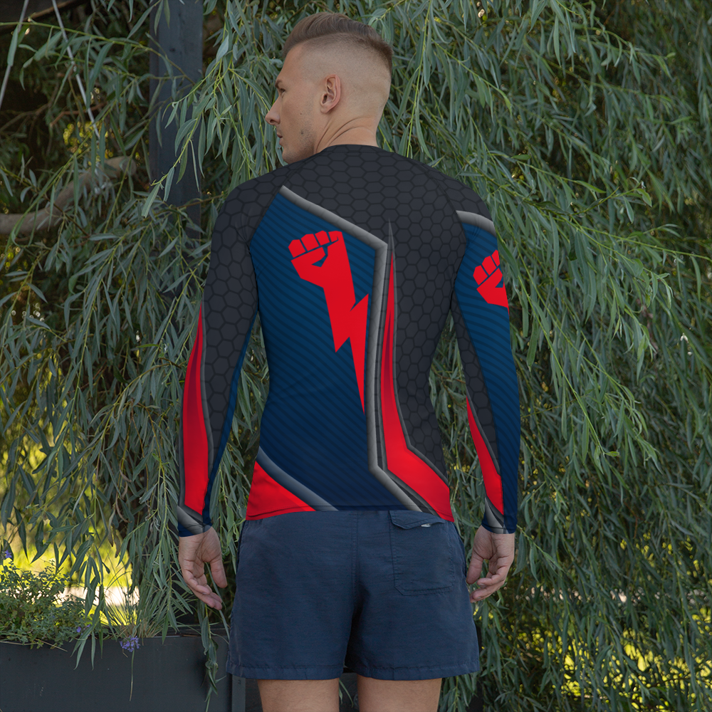 Strong Lightning Hand Men's Rash Guard