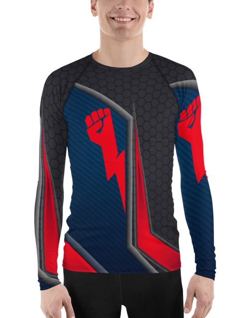 Load image into Gallery viewer, Strong Lightning Hand Men&#39;s Rash Guard
