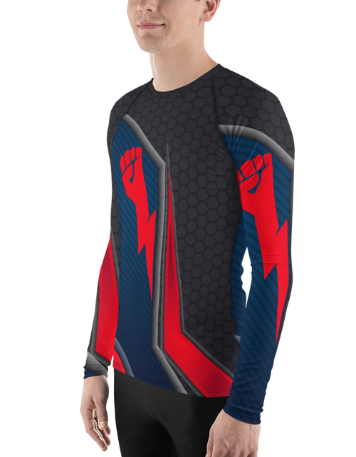 Load image into Gallery viewer, Strong Lightning Hand Men&#39;s Rash Guard
