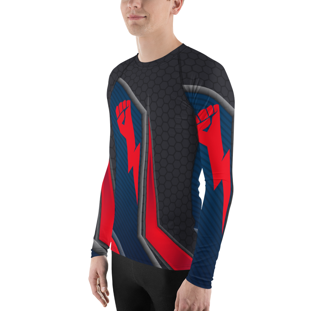 Strong Lightning Hand Men's Rash Guard