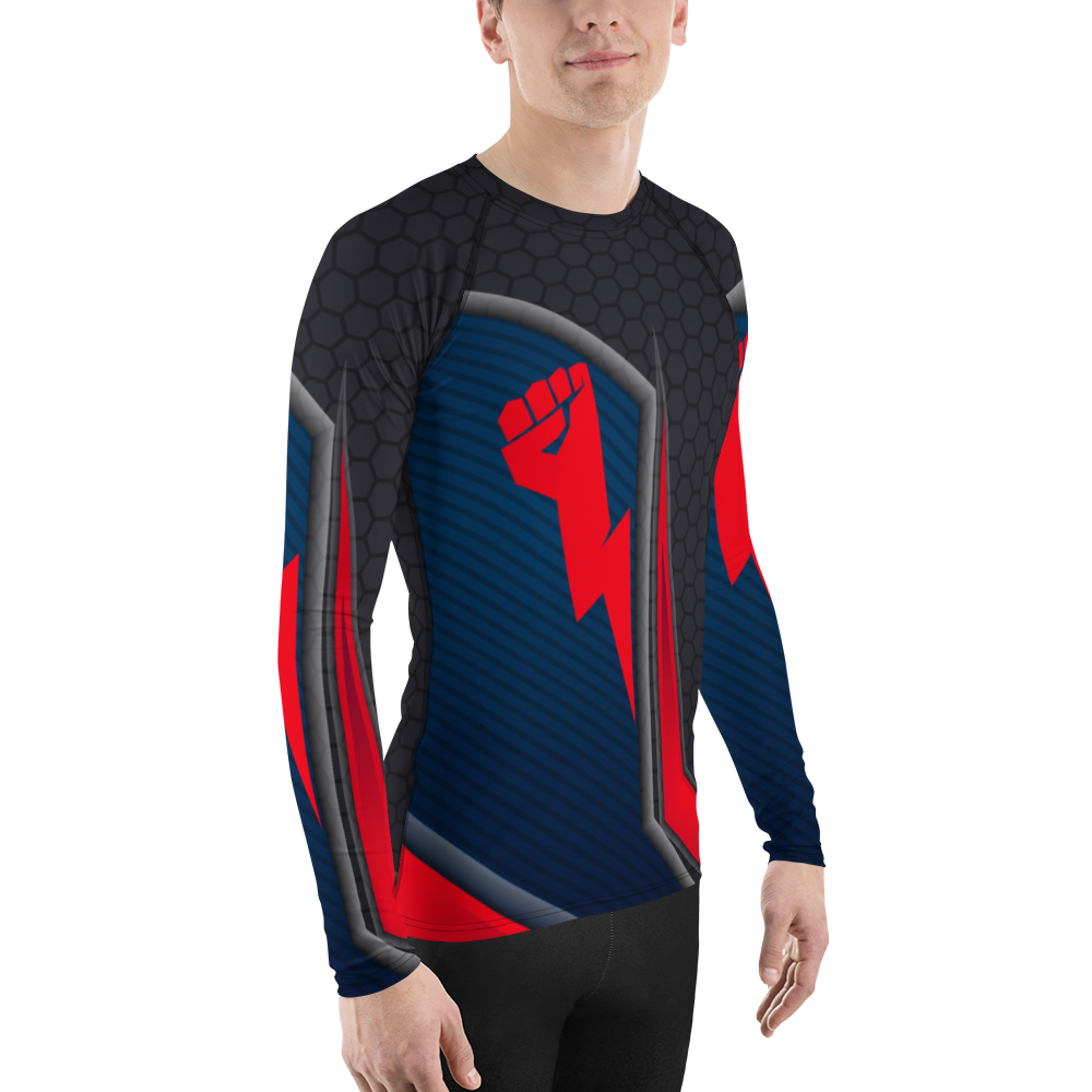Strong Lightning Hand Men's Rash Guard