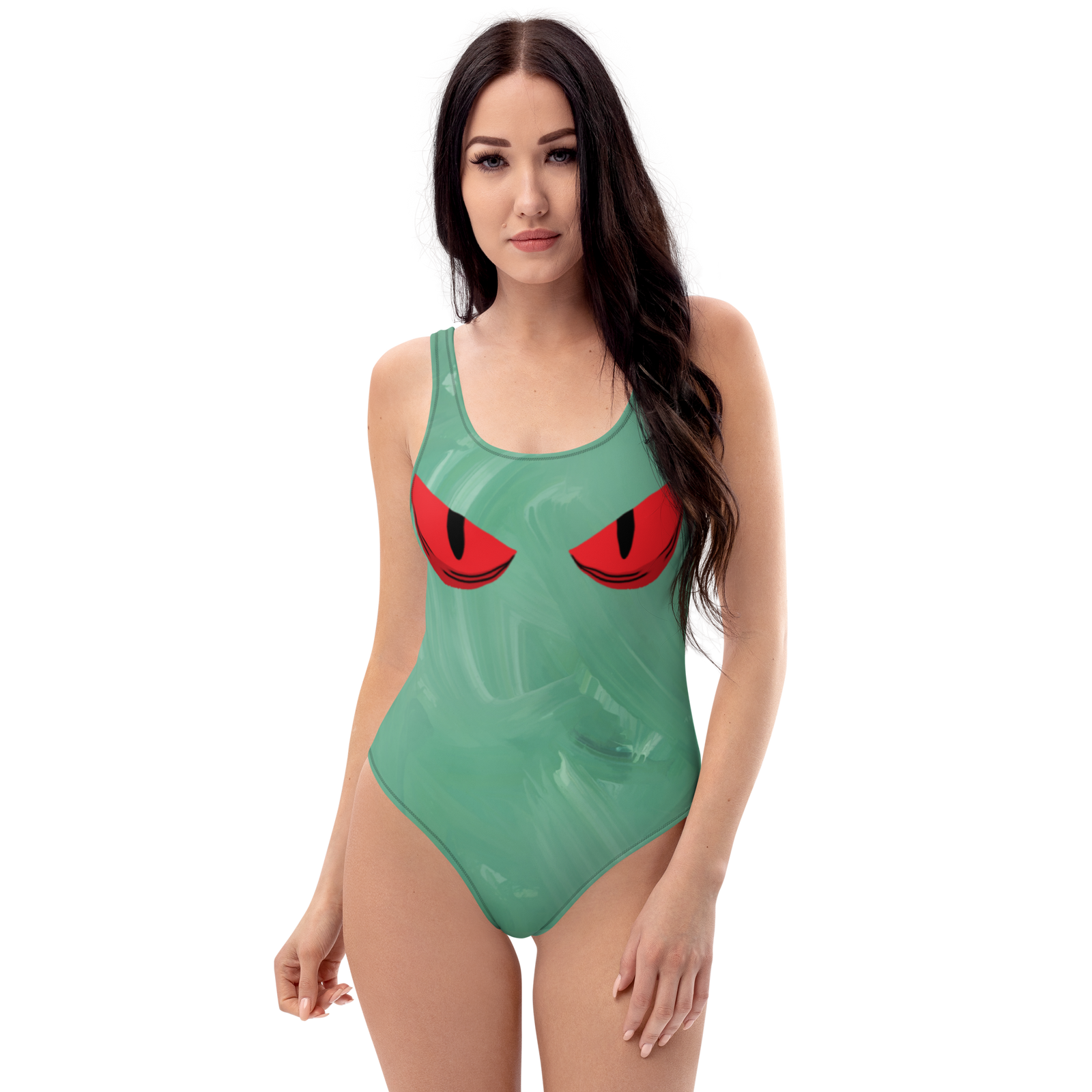 Red Cat Eye One-Piece Swimsuit