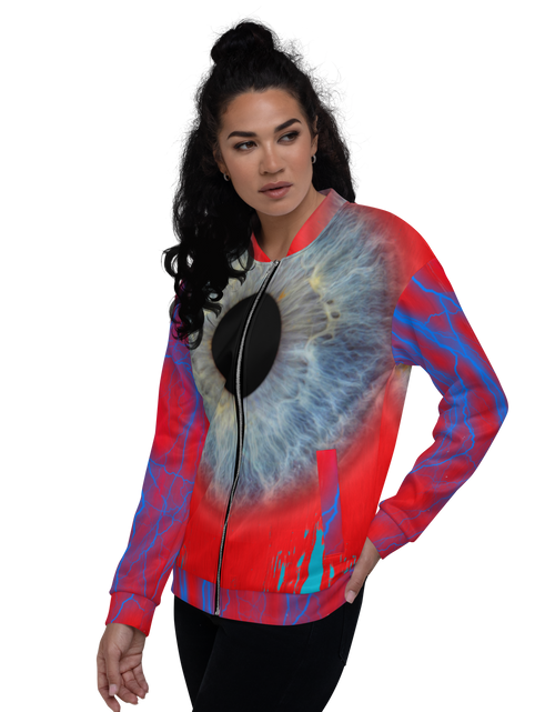 Load image into Gallery viewer, Eye Unisex Bomber Jacket
