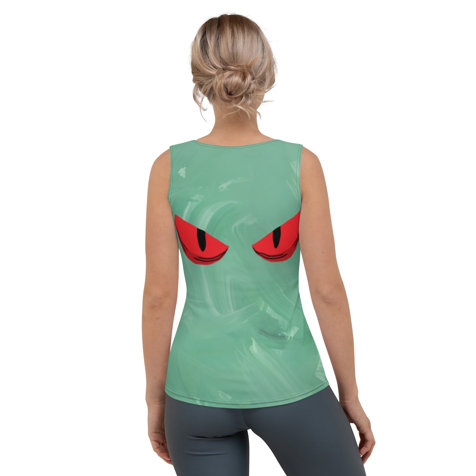 Red Cat Eye Sublimation Cut & Sew Tank Top