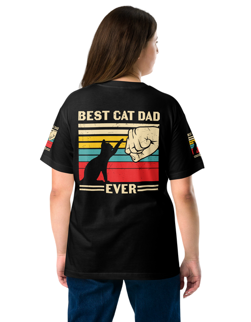 Load image into Gallery viewer, Best Cat Dad Ever - Cotton T-shirt
