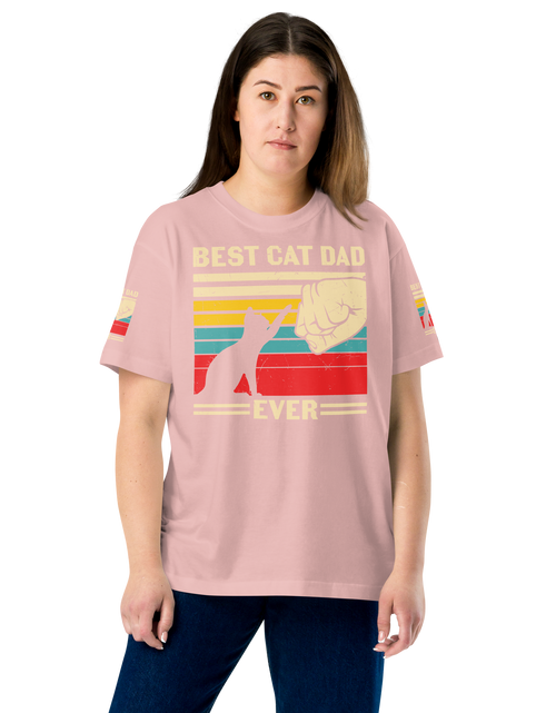 Load image into Gallery viewer, Best Cat Dad Ever - Cotton T-shirt
