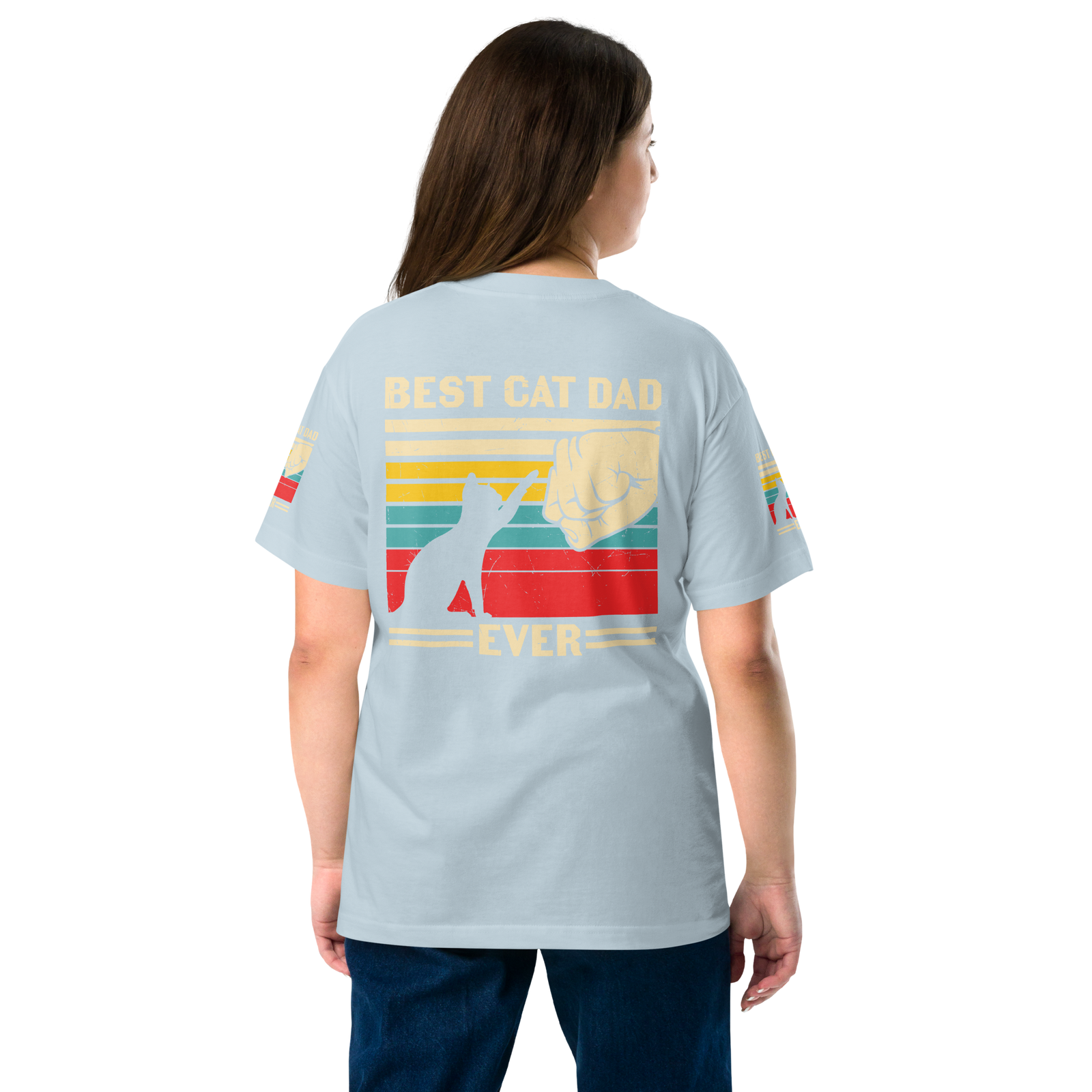 Best Cat Dad Ever - Cotton T-shirt