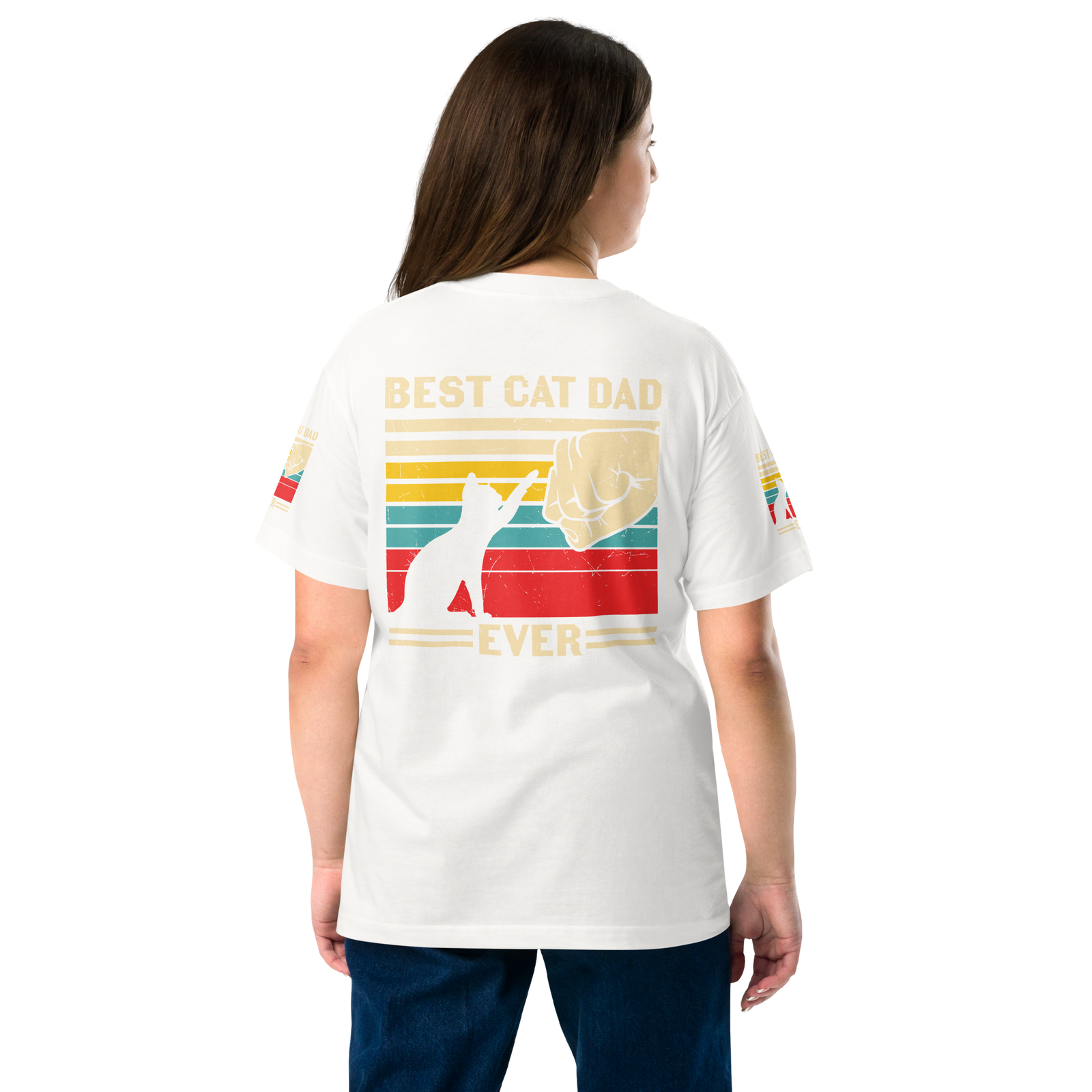 Best Cat Dad Ever - Cotton T-shirt