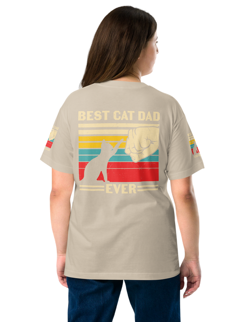 Load image into Gallery viewer, Best Cat Dad Ever - Cotton T-shirt
