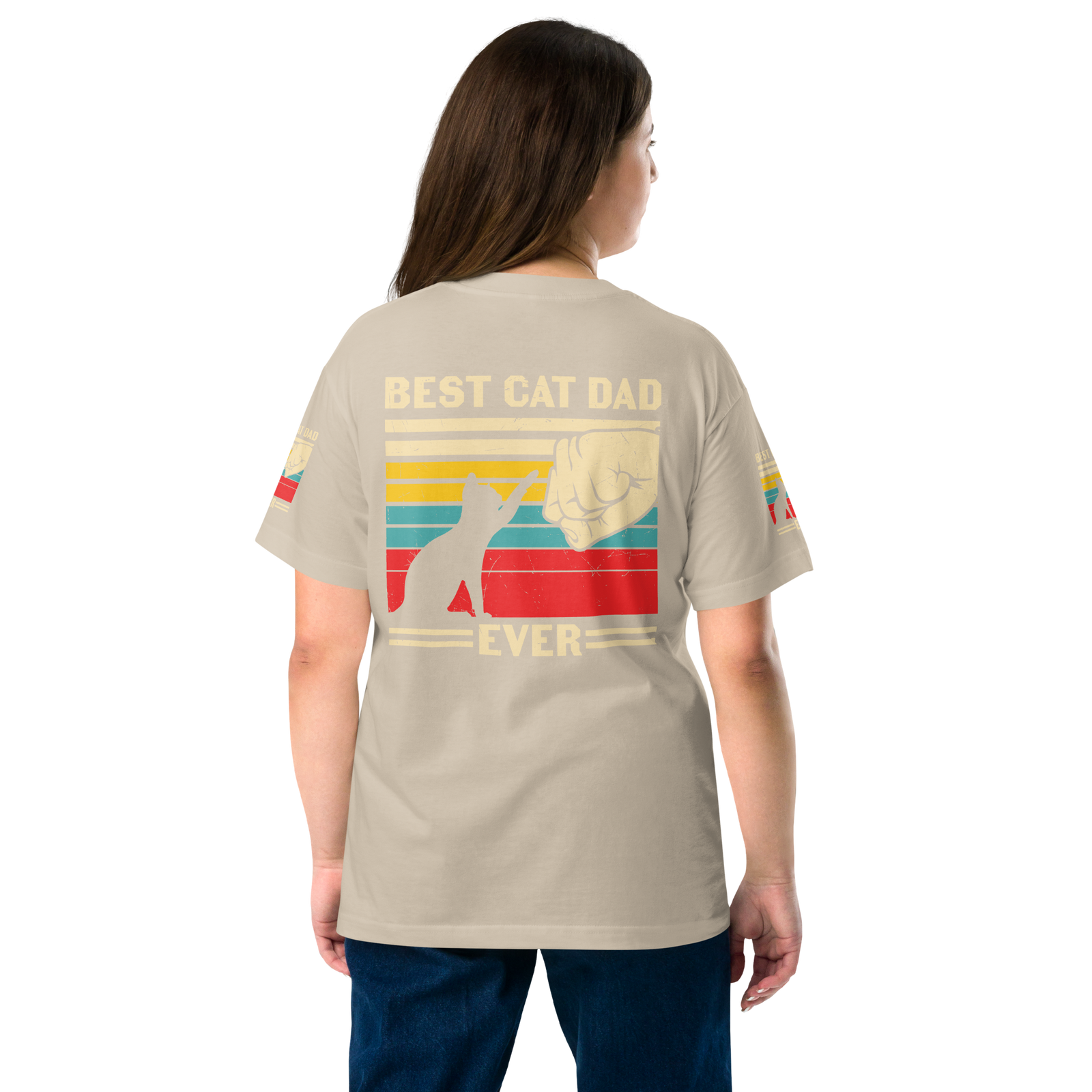 Best Cat Dad Ever - Cotton T-shirt
