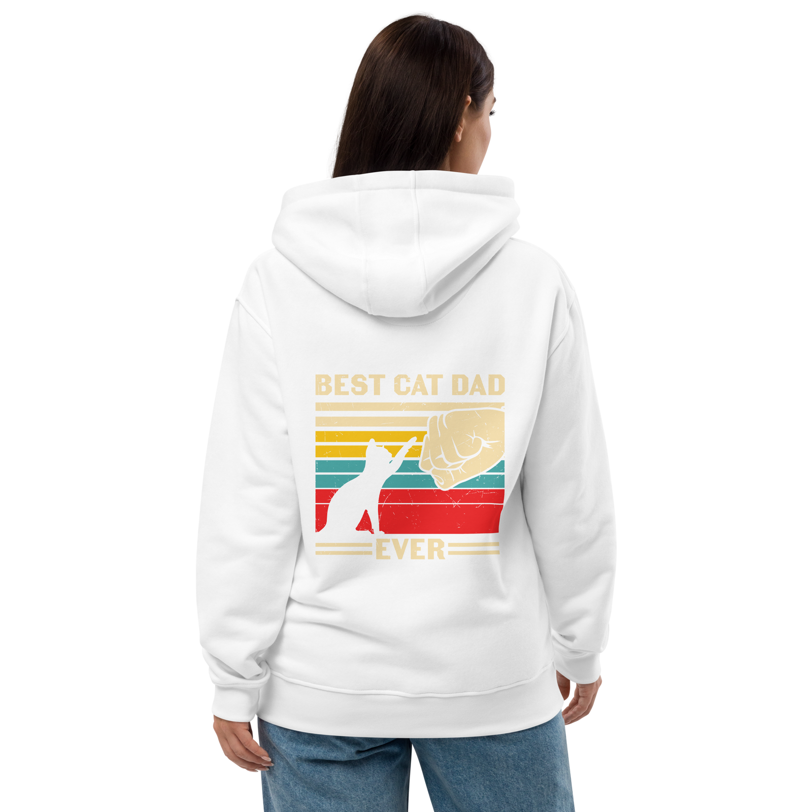 Best Cat Dad Ever - Premium Eco Hoodie