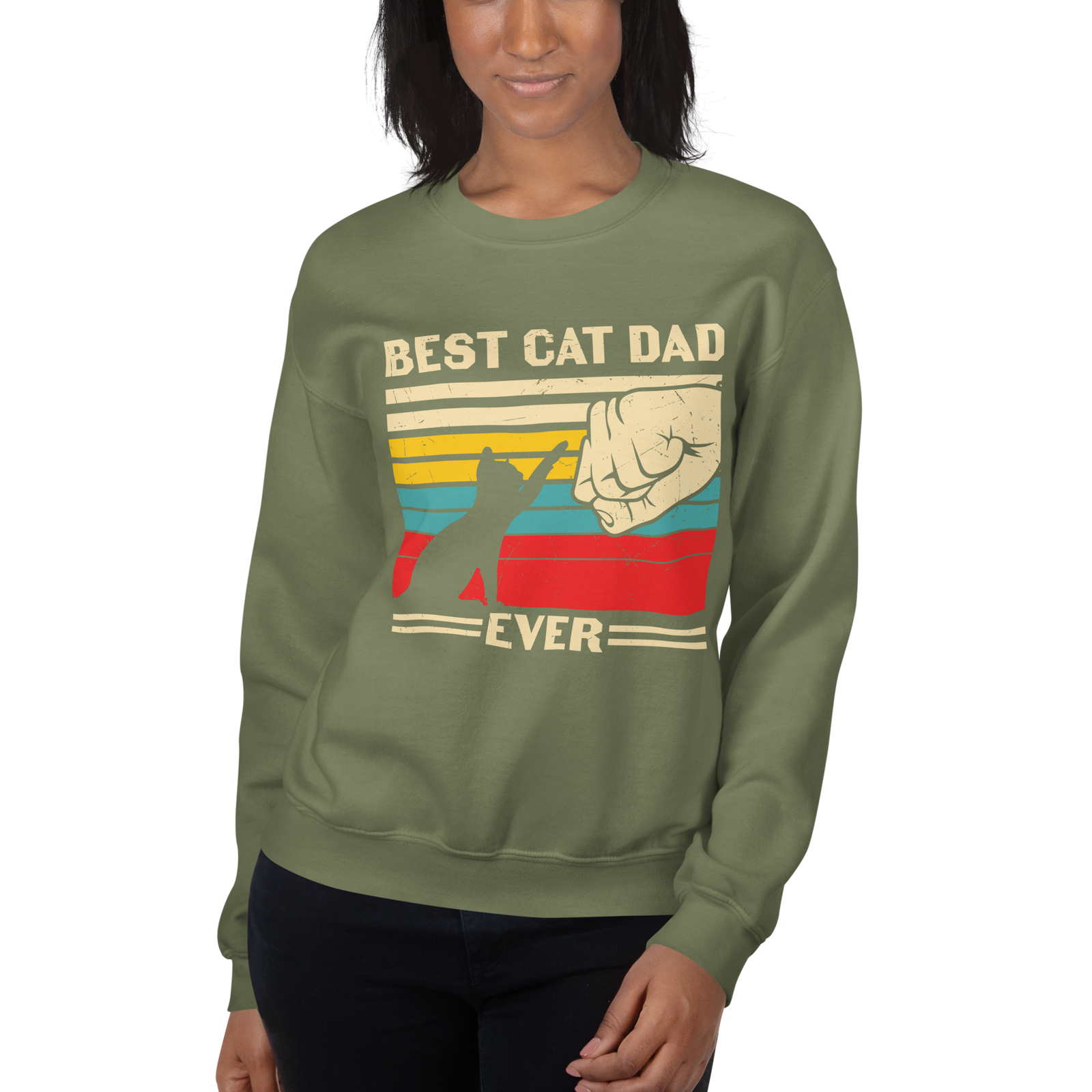 Best Cat Dad Ever - Unisex Sweatshirt