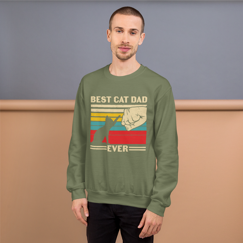 Best Cat Dad Ever - Unisex Sweatshirt
