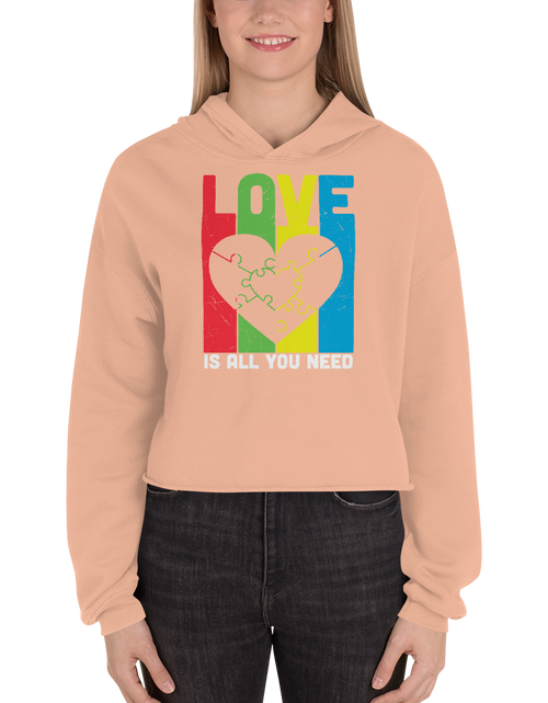 Load image into Gallery viewer, Love Is All You Need - Crop Hoodie
